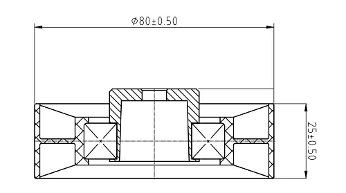 Ролик приводного ремня для автомобилей Saab 900 (93-)/9000 (84-) 2.5i/3.0i (опорный)
