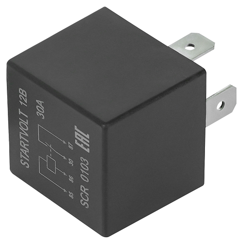Реле 12V 30A 4 контакта (без кронштейна, без резистора)