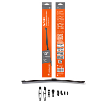 Щетка стеклоочистителя 330 мм (13") задняя бескаркасная, 8 адаптеров