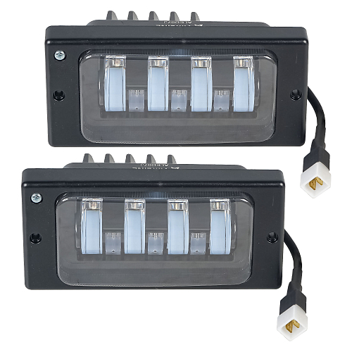 Фары противотуманные светодиодные для Лада 2110-2115, КАМАЗ, 52Вт (26Вт x 2), H3, Белый, 174x85x60 мм, комплект 2шт.