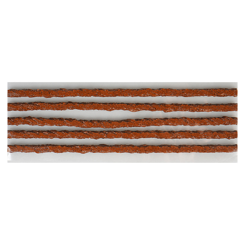 Жгуты для ремонта б/к шин, 6*200мм, 50 шт, коричневые, ПВХ подложка, в коробке