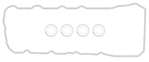Прокладка клапанной крышки для а/м Lexus LX (07-)/Toyota Land Cruiser 200 (07-) 4.6i/5.7i (прав. кмпл.)