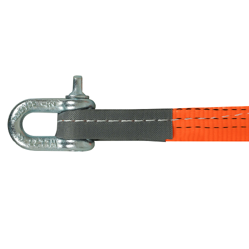 Трос VIP буксировочный усиленный (лента) 7 т, 5 м, 2 металл. шакла, с мешком МП-серия