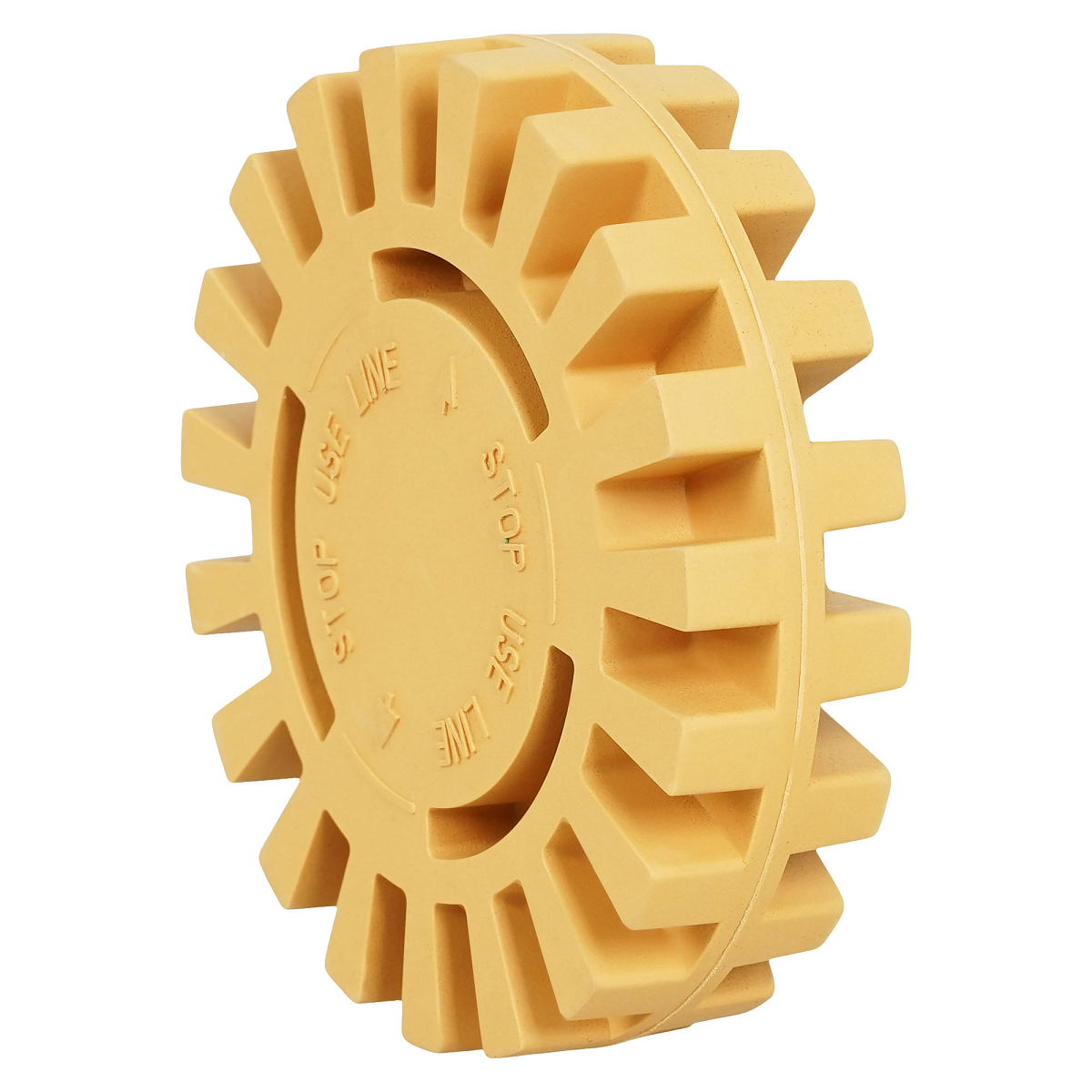 Диск зачистной для удаления скотча на шуруповерт, 100 мм, ребристый, с адаптером