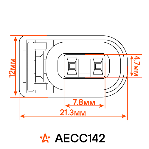 Разъем 2 pin с проводами для топливной форсунки Chevrolet Lacetti, Aveo, Lanos