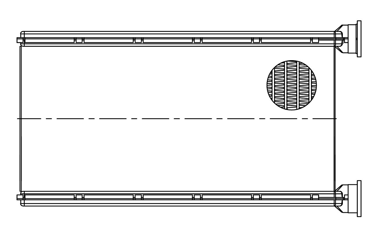 Радиатор отопителя для автомобилей Pajero Sport (08-)/L200(06-)