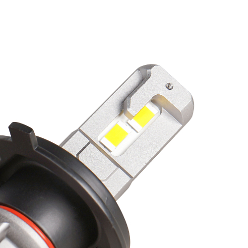 Лампа светодиодная H4 PRO, 50Вт, 9200Лм (4600Лм x 2), 3000К (Желтый), 12/24В, комплект 2 шт.