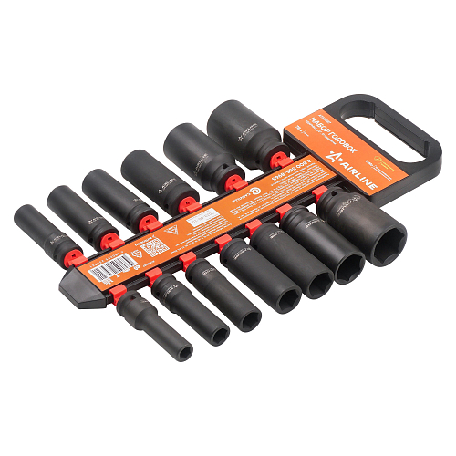 Набор головок ударных 1/2"DR L=78мм, 13пр. (10-32мм) пласт. подвес