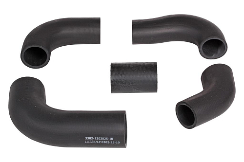 Патрубки охлаждения для автомобилей ГАЗ 3302 (406) (EPDM, кмпл., 5шт.)
