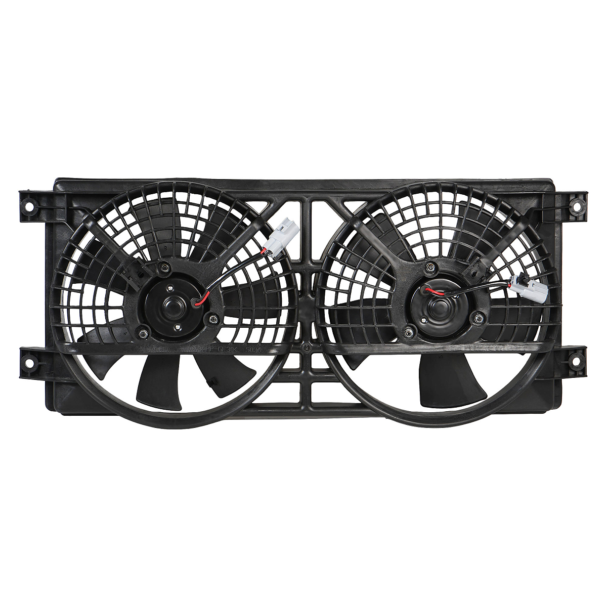 Электровентилятор кондиционера для автомобилей SsangYong Kyron (05-)/Actyon (05-) (2 вент.) (с кожухом)