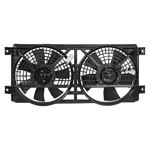 Электровентилятор кондиционера для автомобилей SsangYong Kyron (05-)/Actyon (05-) (2 вент.) (с кожухом)