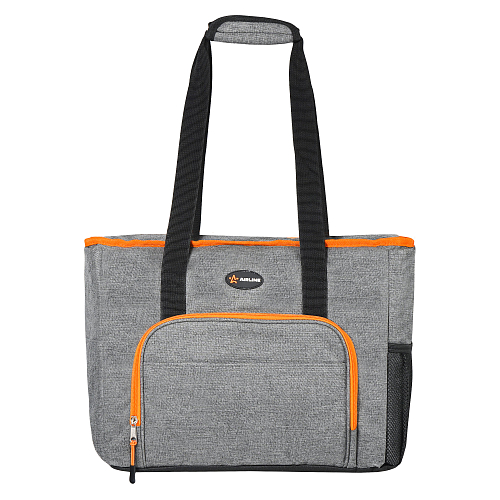 Сумка-холодильник (термосумка)"Пляжная", 27л, 42*33*20см, водонепр.,сер.