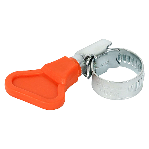 Хомут червячный 10-16/9мм с ключом, стандарт, W1(оцинк.)