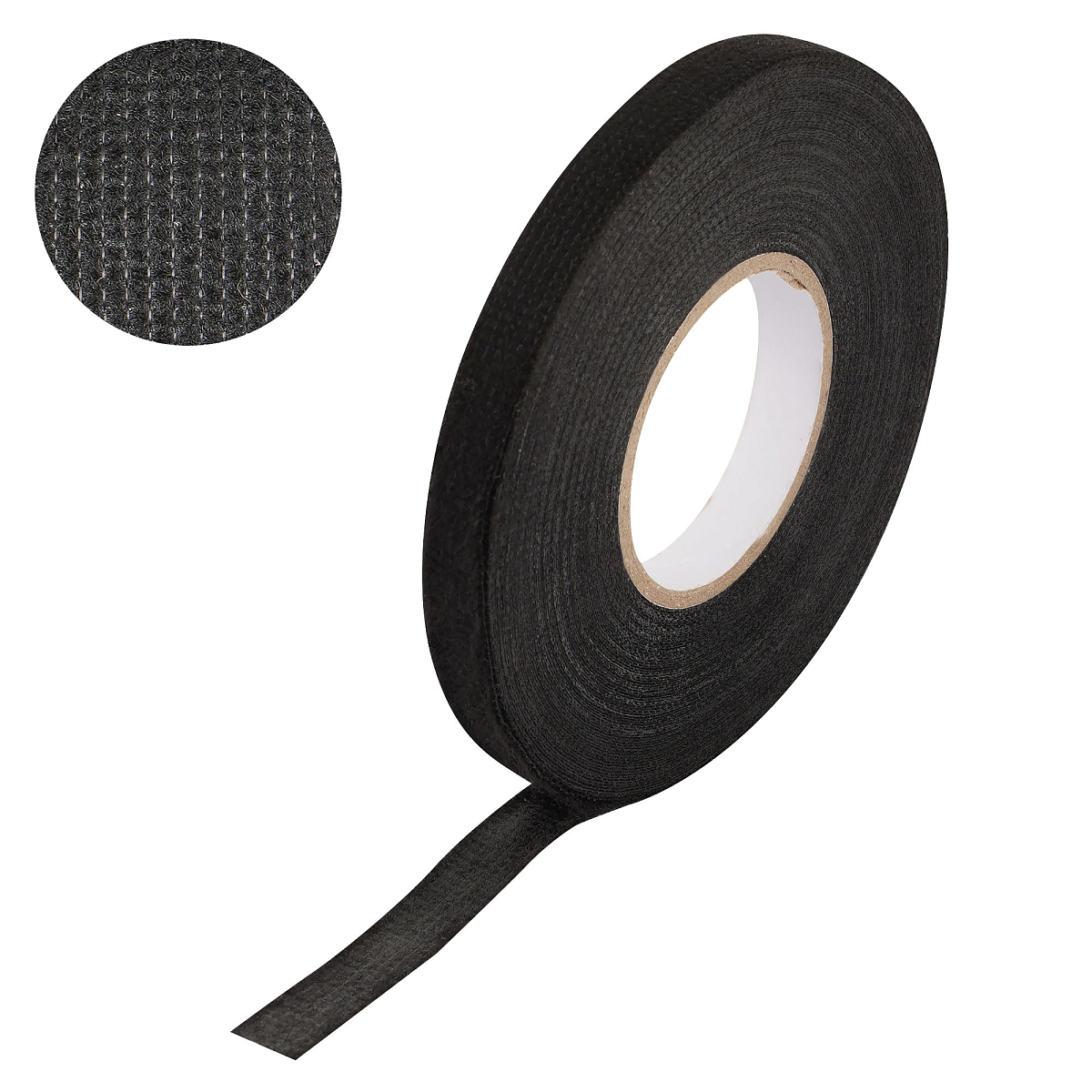 Изолента для жгутирования проводки 9 мм*15 м, антискрип, на осн. флиса