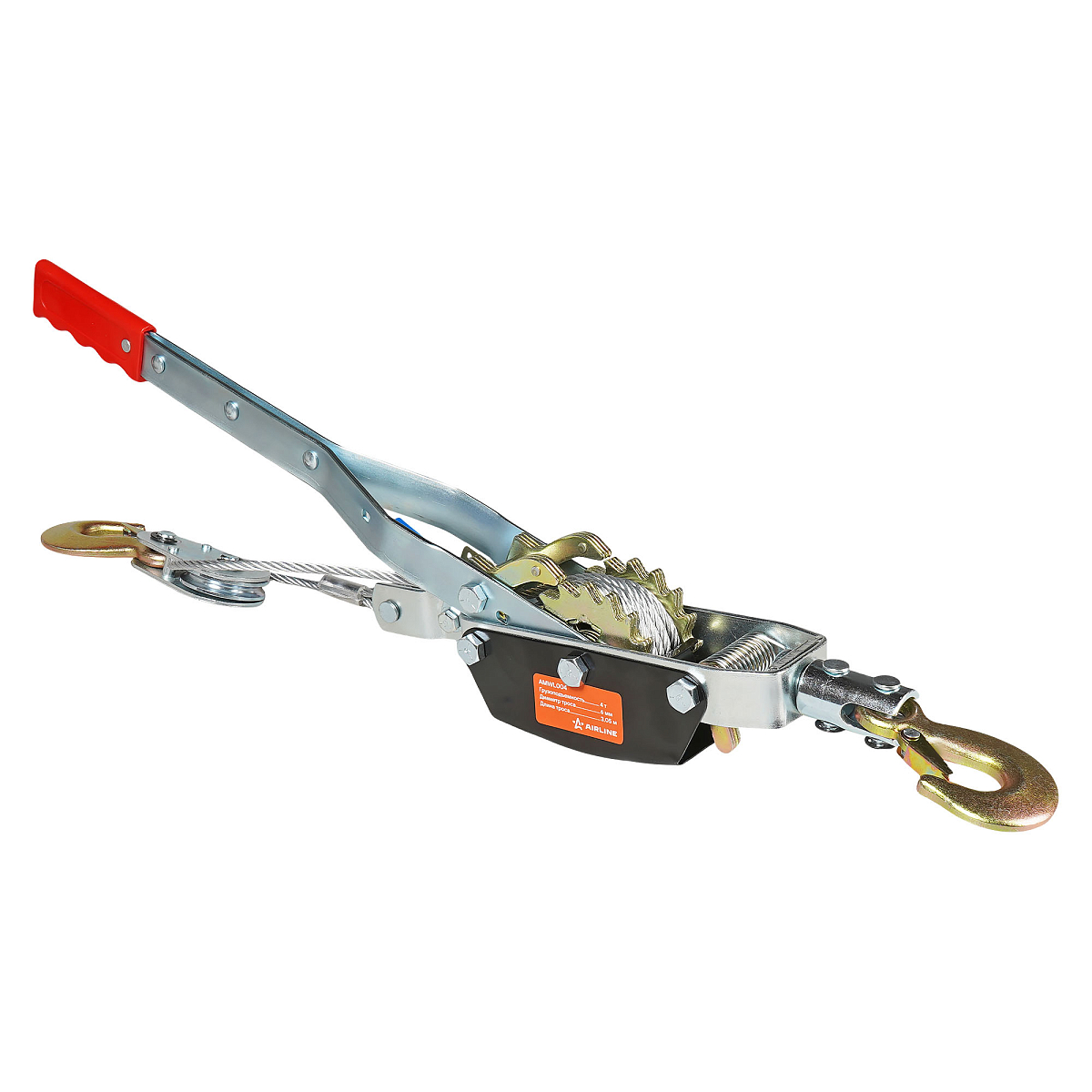 Лебедка ручная рычажная с двойным храповым механизмом 4 т, 3,05 м