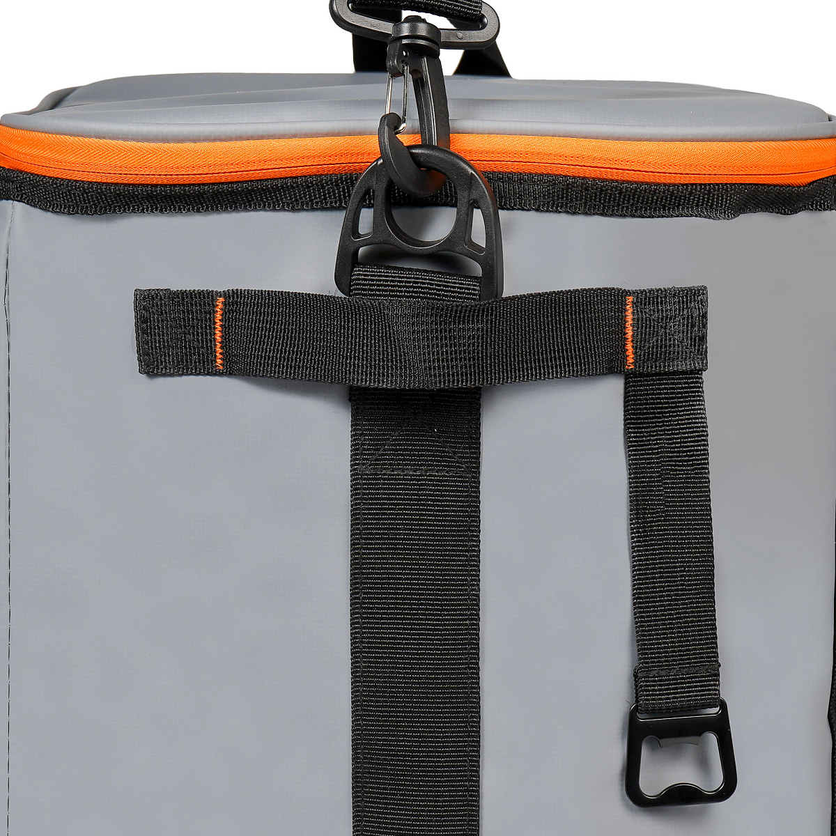 Сумка-холодильник (термосумка)"Пикник", 32л, 37,5*34*26см, водонепр.,серая