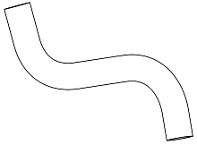 Патрубок охл. для а/м Chevrolet Aveo T300 (11-) 1.6i AT/MT верх. (EPDM, 1 шт.)