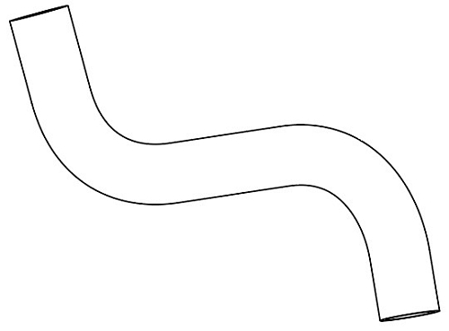 Патрубок охл. для а/м Chevrolet Aveo T300 (11-) 1.6i AT/MT верх. (EPDM, 1 шт.)