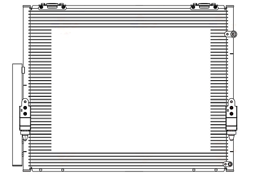 Радиатор кондиционера для автомобилей Sequoia II (08-)/Tundra II (07-) 4.7i/5.7i