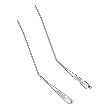 Рычаги стеклоочистителя для автомобилей КАМАЗ (н/о, 505 мм, перо 3х8, кмпл 2 шт.) (SWA 0718)