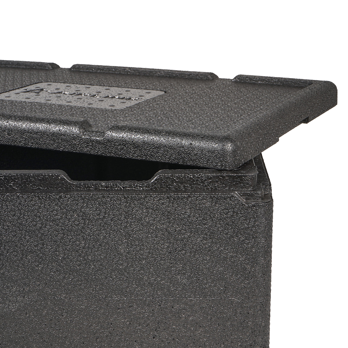 Термоконтейнер с крышкой 32 л, 600*400*240мм, ВПП, цвет черный