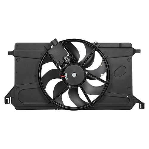 Электровентилятор охлаждения для автомобилей Ford Focus II (03-) 1.4i/1.6i (с кожухом и модул. упр.)