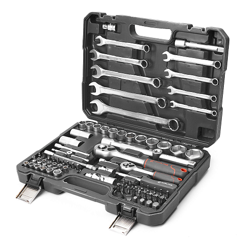 Набор инструментов универсальный 82пр. (головки 1/2", 1/4") кейс