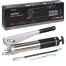 Шприц рычажно-плунжерный 800см3 PRO, клапан уд. воздуха, винт для сброса давления