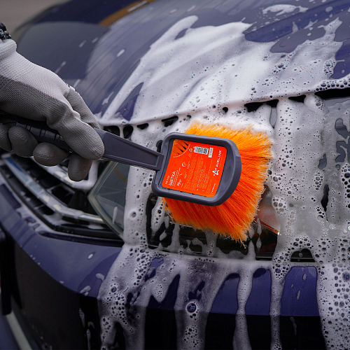 Щетка для мытья с мягкой распушенной щетиной (25 см)