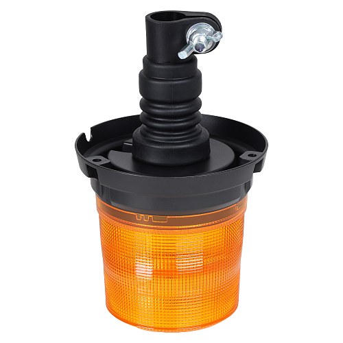 Маяк проблесковый светодиодный PRO, 24Вт, 24LED, 12/24В, 7 режимов, DIN кронштейн, D-130мм, H-213мм