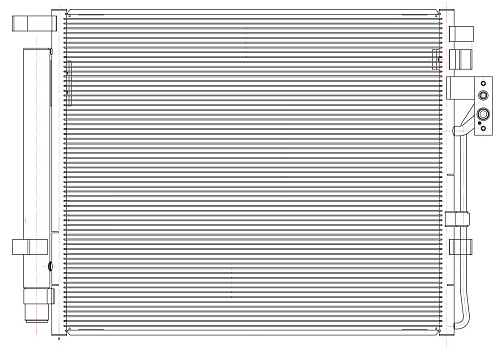 Радиатор кондиционера для автомобилей Sorento (09-) 2.0D/2.2D
