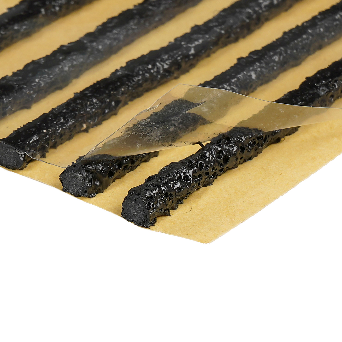 Жгуты для ремонта б/к шин, 4.5*200мм, 25 шт, черные, бумажн. подложка, в коробке