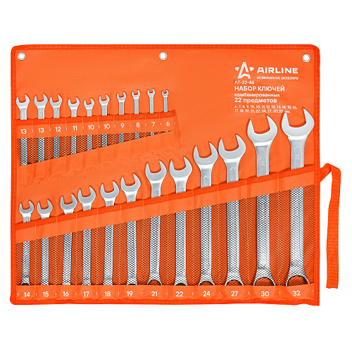 Набор ключей комбинированных PRO 22пр. (6-32мм) сумка