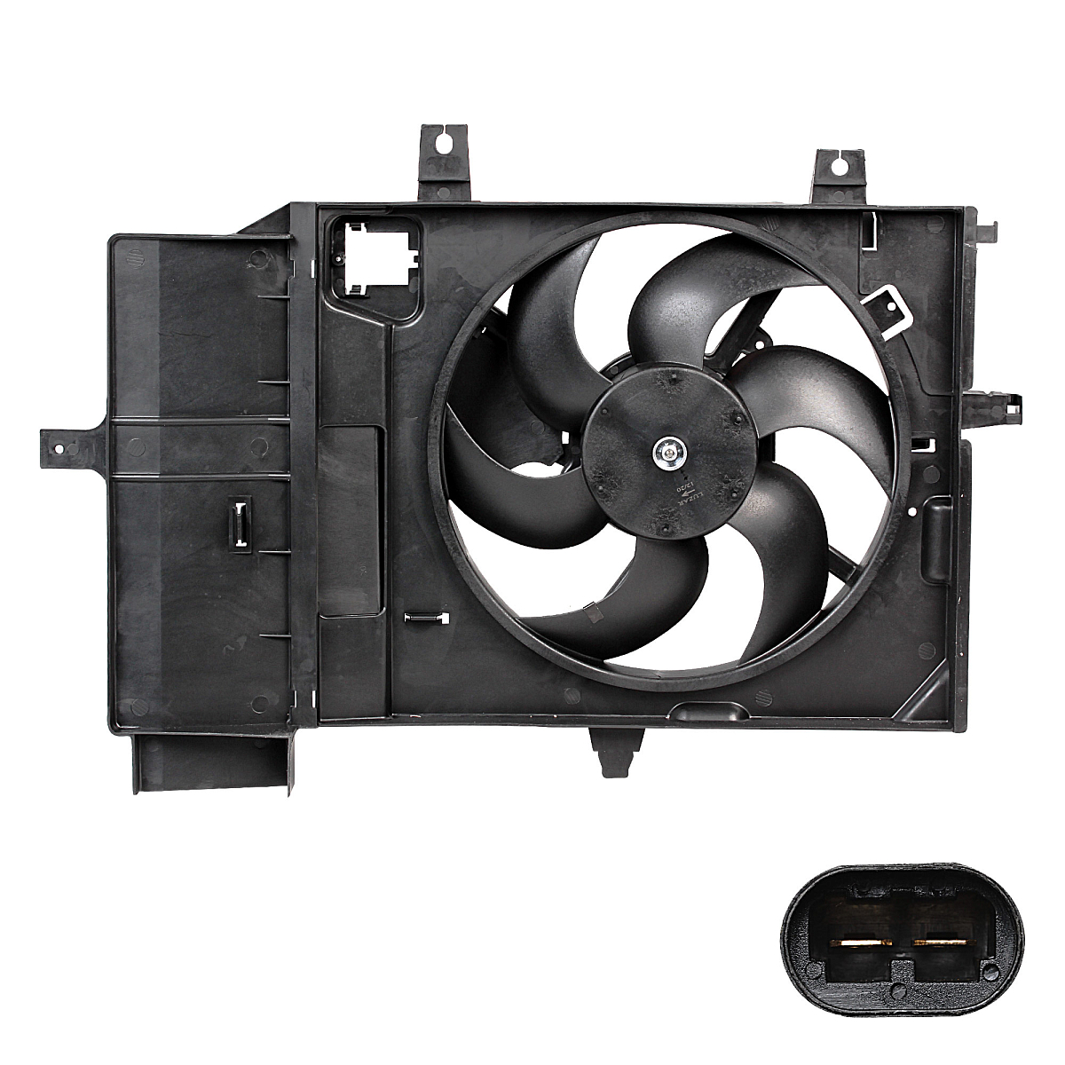 Электровентилятор охлаждения для автомобилей Nissan Note (06-)/Micra (02-) AT (с кожухом)