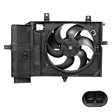 Электровентилятор охлаждения для автомобилей Nissan Note (06-)/Micra (02-) AT (с кожухом)