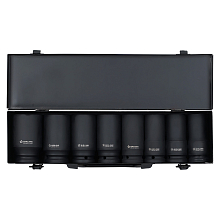 Набор головок ударных 3/4"DR L=90мм, 8пр. (19-41мм) металл.кейс