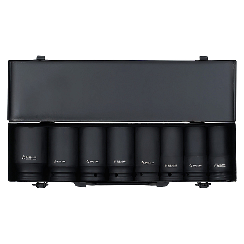 Набор головок ударных 3/4"DR L=90мм, 8пр. (19-41мм) металл.кейс