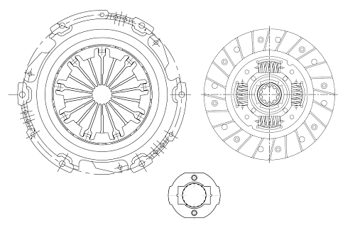 Комплект сцепления для автомобилей Лада Vesta / XRay (15-) 1.8i (AMT) в сборе с муфтой