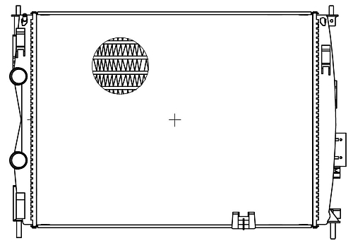 Радиатор охлаждения для автомобилей Qashqai (06-) 2.0i CVT