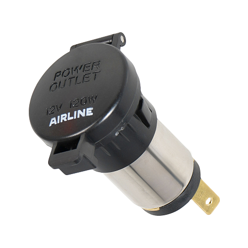 Гнездо прикуривателя дополнительное 120Вт (12В, 10А) металл.