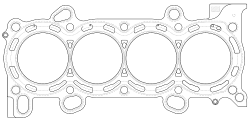Прокладка ГБЦ для а/м Honda Accord VIII (08-) 2.4i [K24Z3]