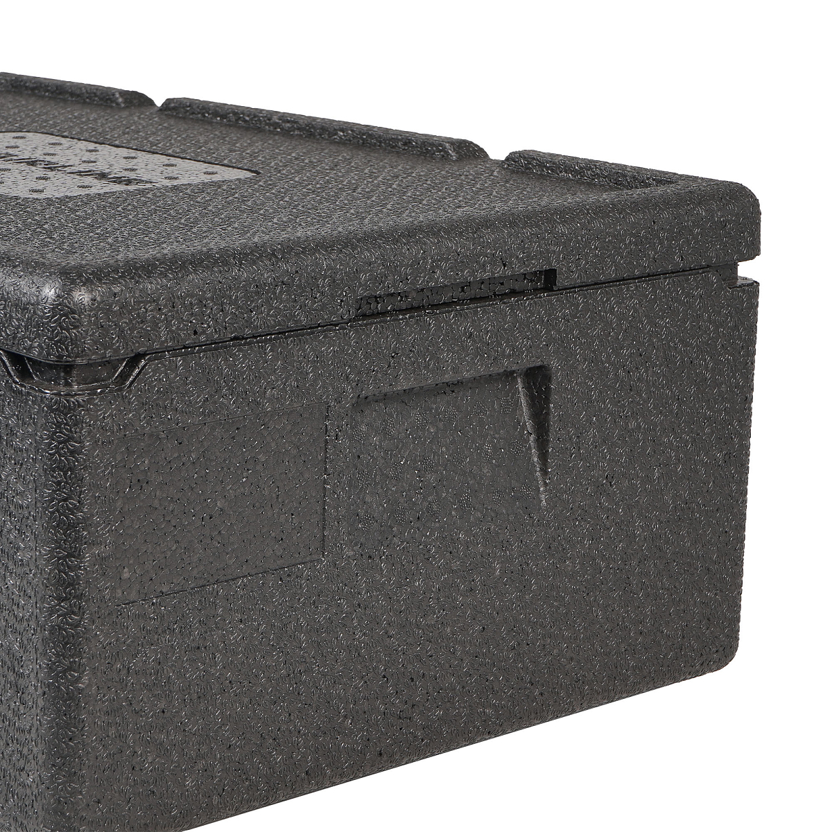 Термоконтейнер с крышкой 32 л, 600*400*240мм, ВПП, цвет черный