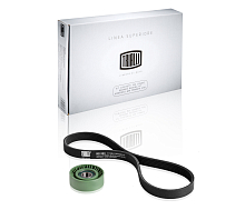 Ремкомплект привода для автомобилей Лада Granta (10-) (1 ремень 6PK825+1 ролик)