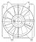 Электровентилятор охлаждения для автомобилей Suzuki SX4 (06-) (с кожухом)