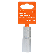 Головка торцевая 3/8"DR шестигранная 16мм, L=63мм пласт.подвес