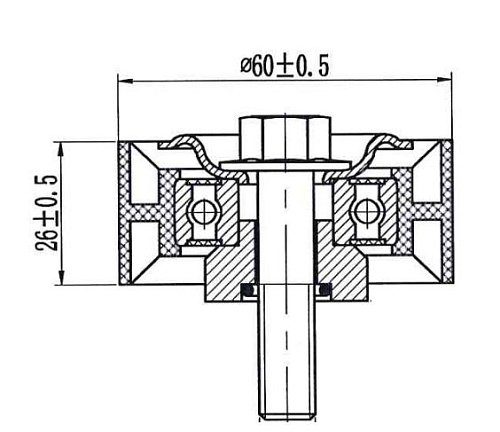 Ролик приводного ремня для автомобилей Peugeot Partner (96-) 1.8d/1.9d/2.1d [XUD] AC+ ГУР (только ролик)