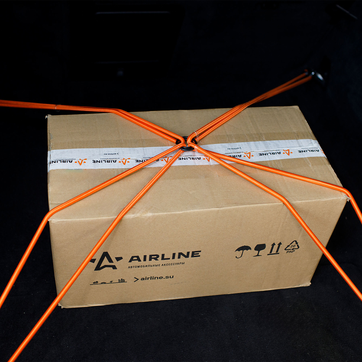 Резинки-стяжки набор "Паук" 4шт.-80 см, D-8 мм (металлические крючки)