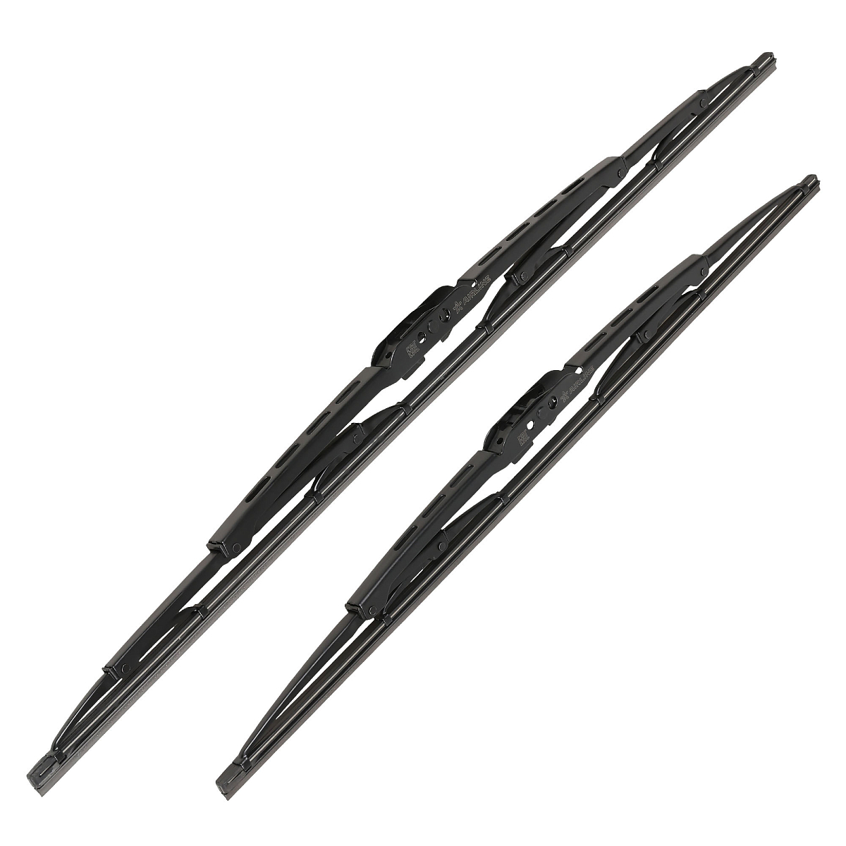 Щетки стеклооч комплект (2 штуки) 550/480мм (22"/19") каркасные с креплением "Крючок 9х3, 9х4 мм" (AWBJ005) МП-серия