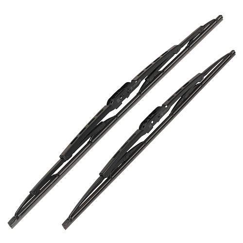 Щетки стеклооч комплект (2 штуки) 550/480мм (22"/19") каркасные с креплением "Крючок 9х3, 9х4 мм" (AWBJ005) МП-серия