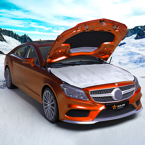 Утеплитель для двигателя, стеклоткань (210г/м2), цвет белый, 160*90см